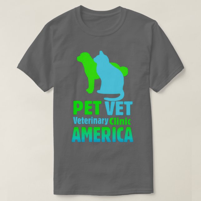 Camiseta dispensario veterinario mascota (Diseño del anverso)