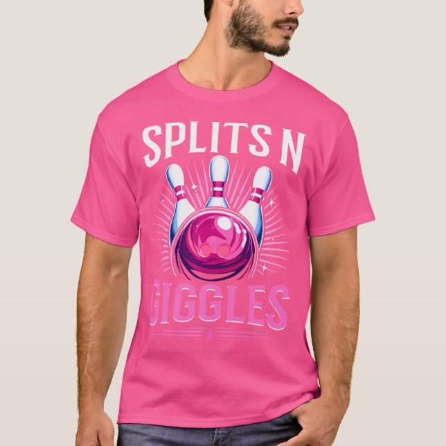 Camiseta Dispersa 'N Giggles Funny Bowler Team Bowler Sport (Anverso)