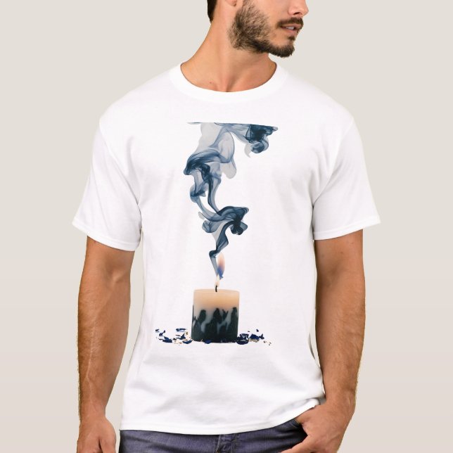 Camiseta Dispersación del humo de velas o incidencias (Anverso)