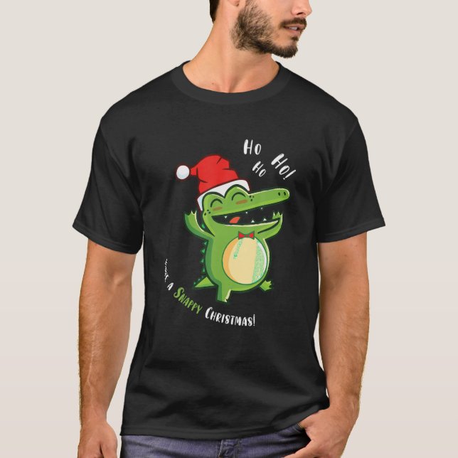 Camiseta Disponen de Navidades graciosos de Santa Hat (Anverso)