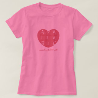 Camiseta disponible del corazón