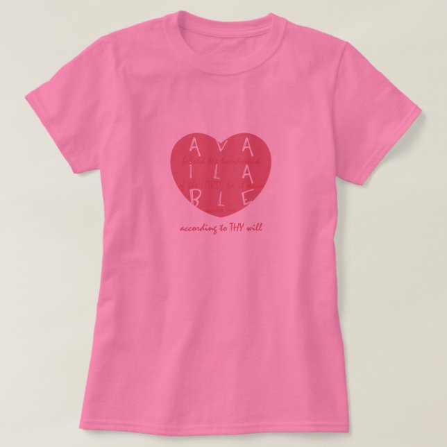 Camiseta disponible del corazón (Diseño del anverso)