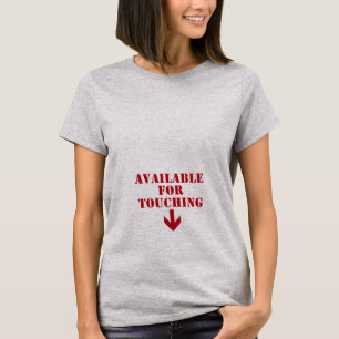 Camiseta Disponible para tocar humor travieso
