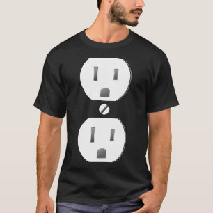 Camiseta Disposición fácil del zócalo de salida eléctrica