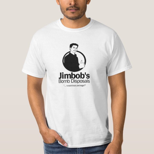 CAMISETA DISPOSICIONES DE LA BOMBA DE JIMBOB (Anverso)