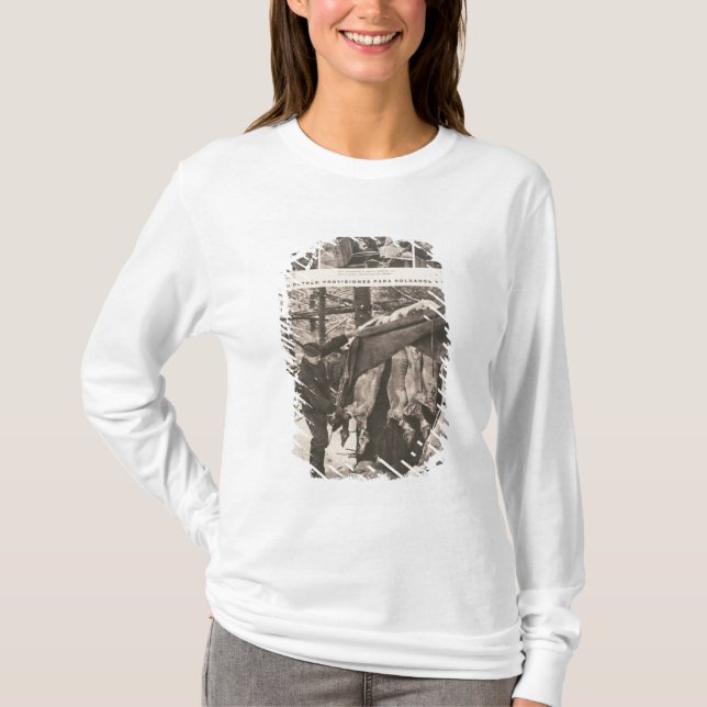 Camiseta Disposiciones para los soldados y las tropas en (Anverso)