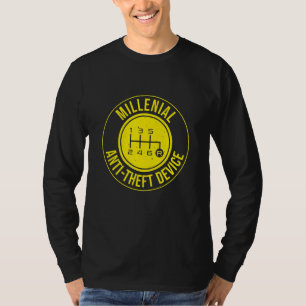 Camiseta Dispositivo Antirrobo Millenial Hombres Coche Manu