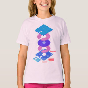 Camiseta Disquete de onda de vapor