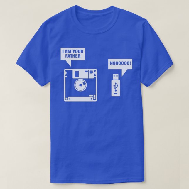 Camiseta disquete Soy tu padre (Diseño del anverso)