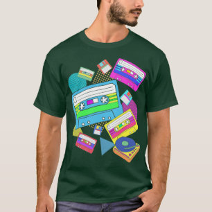 Camiseta Disquetes 80 de Cassette 80s 8ties