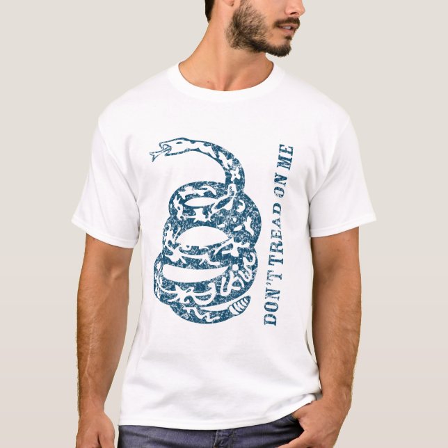 Camiseta dist azul del peso del gad (Anverso)