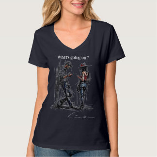 Camiseta Distancia de Desplazamiento de Conversación Silenc