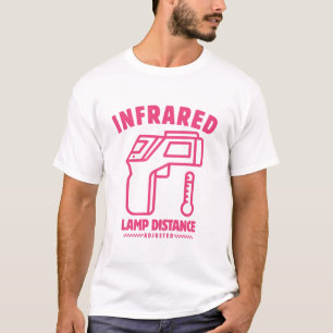Camiseta distancia de la lámpara infrarroja