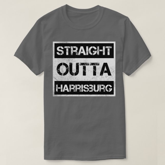 Camiseta Distancia de Vintage de Outta burg Pennsylvania (Diseño del anverso)