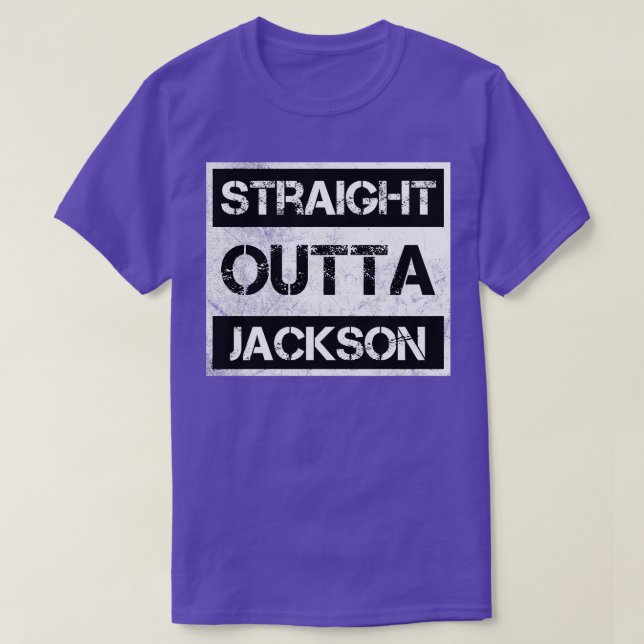 Camiseta Distancia directa hacia Jackson Mississippi Distan (Diseño del anverso)