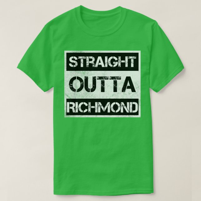 Camiseta Distancia directa Richmond Virginia Vintage (Diseño del anverso)