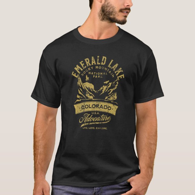 Camiseta Distancia en el Parque Nacional de la Montaña Roco (Anverso)