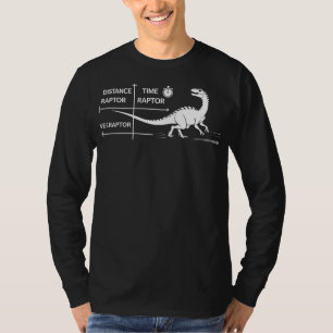 Camiseta Distancia raptor dividida por tiempo raptor es igu