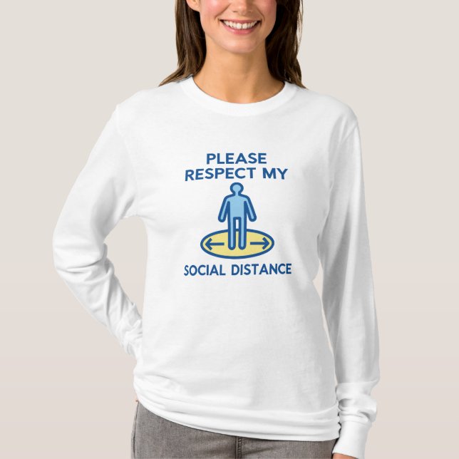 Camiseta Distancia social (Anverso)