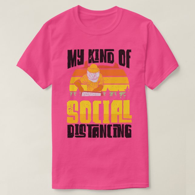 Camiseta Distancia social (Diseño del anverso)