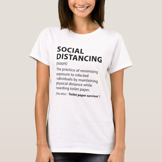 Camiseta Distancia social (Anverso)