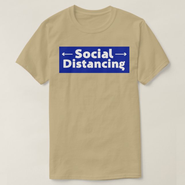 Camiseta Distancia social (Diseño del anverso)