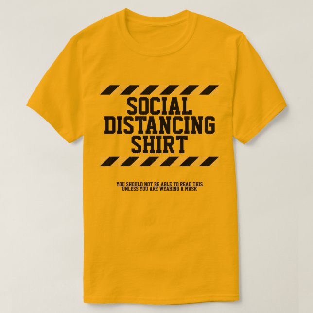 Camiseta Distancia social (Diseño del anverso)