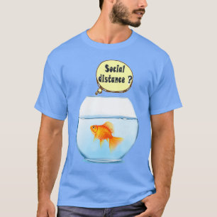 Camiseta Distancia social de peces dorados