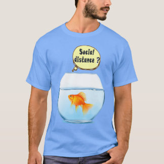 Camiseta Distancia social de peces dorados