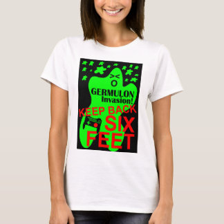 Camiseta Distancia social del videojuego Germulon Invasion
