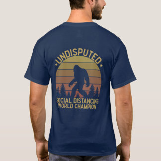 Camiseta Distancia social divertida y personalizada de Big 