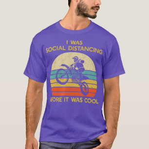 Camiseta Distancia social en bicicleta sucia antes de ser G