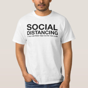 Camiseta Distancia social   Si Puede Leer Esto