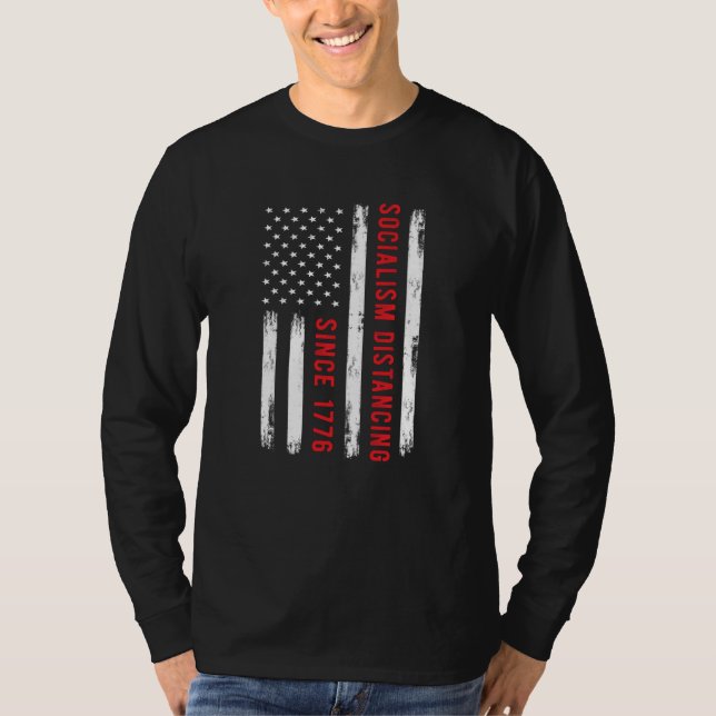 Camiseta Distancia socialista desde 1776 (Anverso)