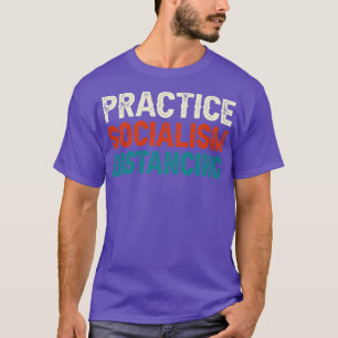 Camiseta Distancia socialista práctica