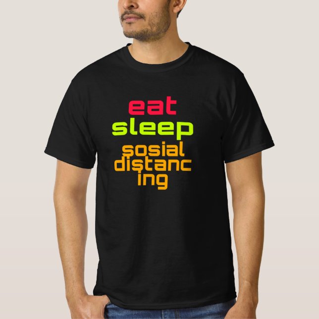 Camiseta distanciadora social (Anverso)