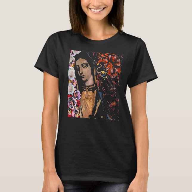 Camiseta Distancias Bong Bones Guadalupana Roseate Aztec Ea (Anverso)