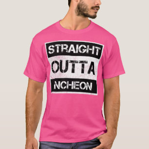 Camiseta Distancias directas a la Incheon de Corea del Sur 