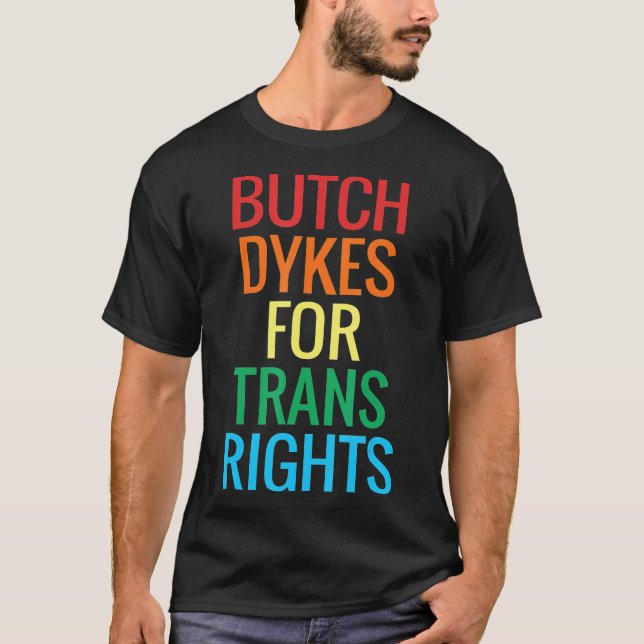 Camiseta Distintos en Butch para el Orgullo Gay Lesbiana (Anverso)