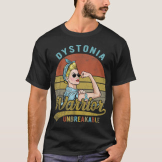 Camiseta Distonia Warrior Inquebrantable Awareness Vintage