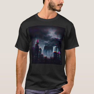 Camiseta Distopía de la realidad Arte digital hecho por art
