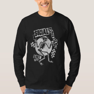 Camiseta Distorsión social oficial El spray blanco Skelly
