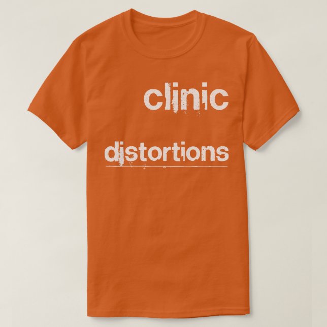 Camiseta Distorsiones clínicas (Diseño del anverso)