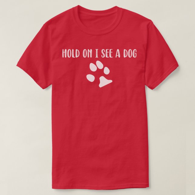 Camiseta Distracción de perros 1 (Diseño del anverso)