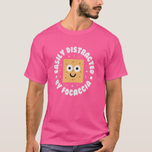 Camiseta Distracción Fácil De Focaccia - Italiana Foca De P