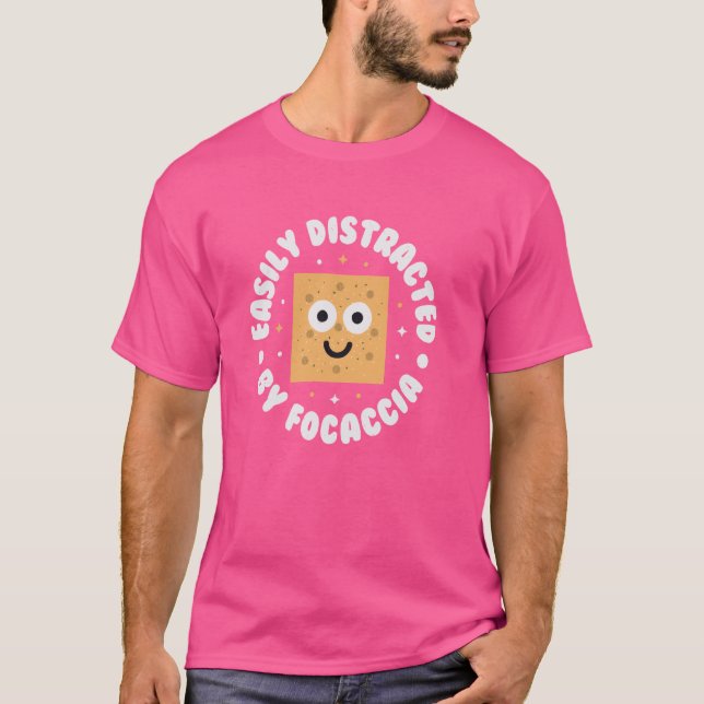 Camiseta Distracción Fácil De Focaccia - Italiana Foca De P (Anverso)
