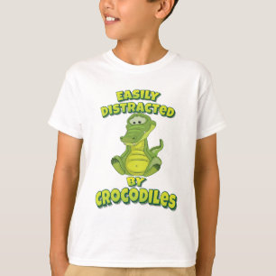 Camiseta Distracción fácil de los cocodrilos