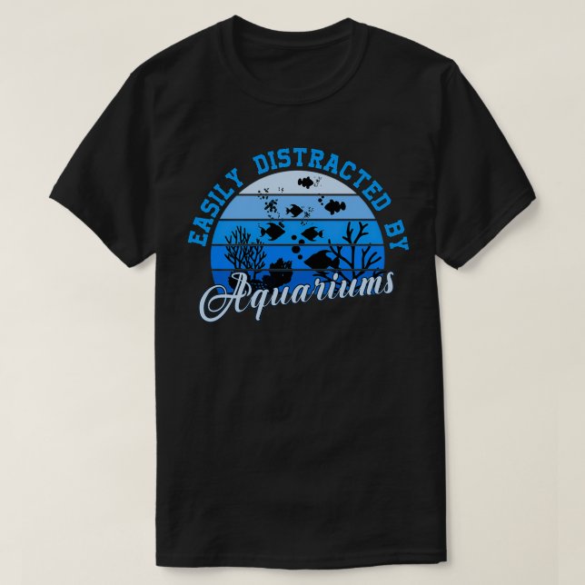 Camiseta Distracción fácil por acuarios 16 (Diseño del anverso)