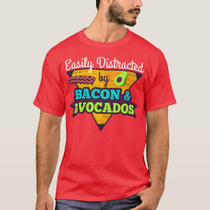 Camiseta Distracción fácil por aguacates y bacterias