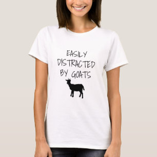 Camiseta Distracción fácil por cabras